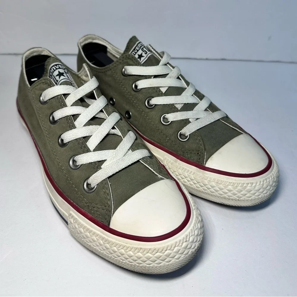 Converse Kids' Olive Green Canvas Sneakers